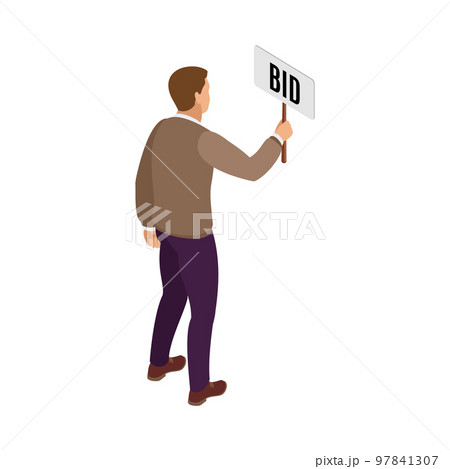 Isometric Bidder Character Composition 97841307