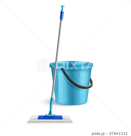 Bucket With Mop Composition 97841532