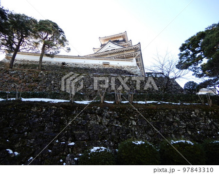 雪の高知城 97843310