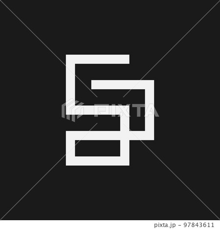 modern flowing SA logo A S initial Letter design vector graphic concept illustrations 97843611