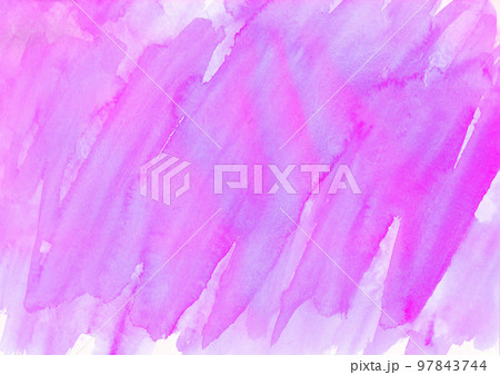 テクスチャー　紫　水彩にじみ 97843744