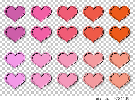 heart mark set 97845396