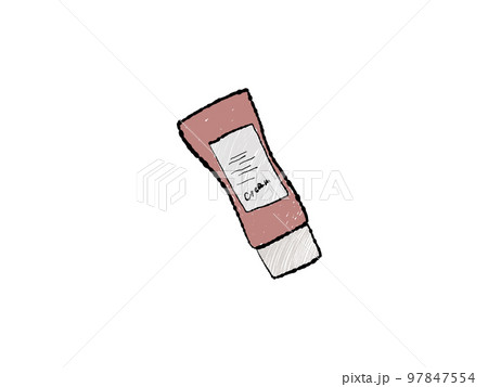 美容クリームの容器のイラスト 美容クリームの容器のイラスト 97847554