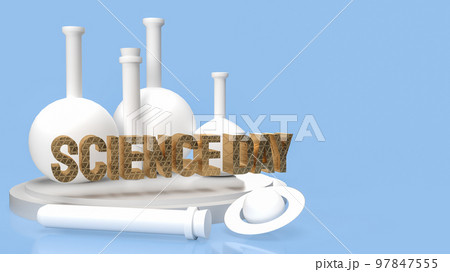 text science day for holiday concept 3d rendering 97847555