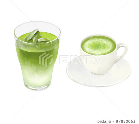 抹茶ラテ　アイス　ホット 97850063