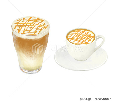 キャラメルマキアート アイス ホット キャラメルマキアート アイス ホット 97850067