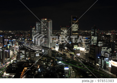 都市夜景 名古屋ステーションビュー 都市夜景 名古屋ステーションビュー 97851383