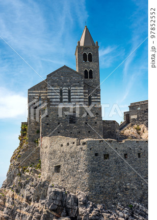 Medieval Church of Saint Peter in Porto Venere - Liguria Italy Europe Medieval Church of Saint Peter in Porto Venere - Liguria Italy Europe 97852552