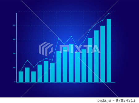 Business analytics and financial concept, Plans to increase business growth and an increase in the indicators of positive growth. 97854513