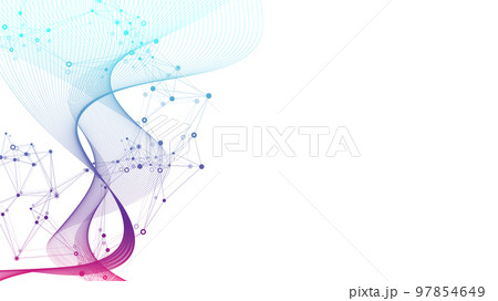 Abstract structure molecules or atom for science or medical background, illustration Abstract structure molecules or atom for science or medical background, illustration 97854649