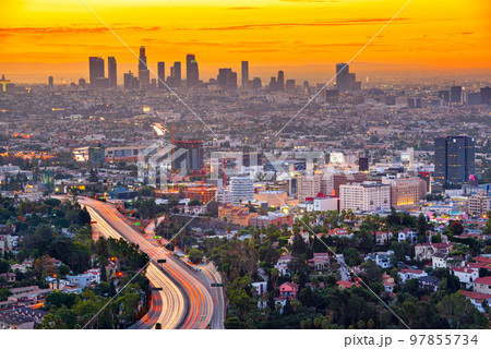 Los Angeles, California, USA Skyline 97855734