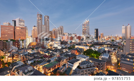 Tokyo, Japan West Shinjuku Financial District Tokyo, Japan West Shinjuku Financial District 97855755