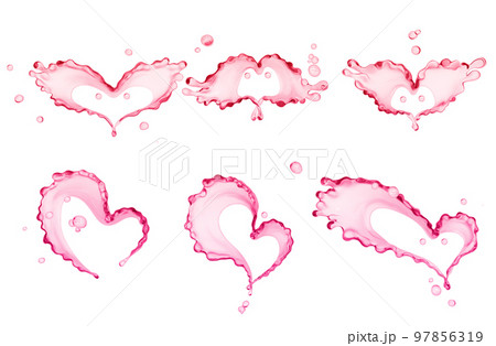 Splashing of juice, heart of juicer abstract background, 3d rendering Splashing of juice, heart of juicer abstract background, 3d rendering 97856319