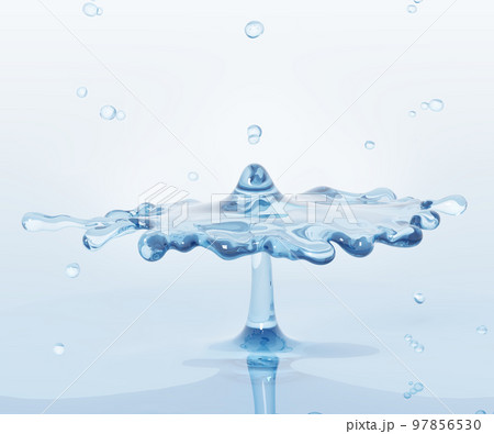 Splashing of water abstract background 3d rendering 97856530
