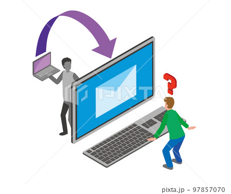 悪意を持ったメールのイメージイラスト 悪意を持ったメールのイメージイラスト 97857070