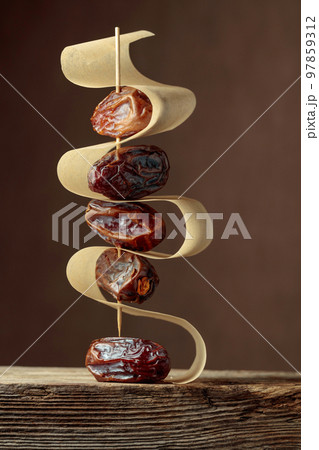 Dried Arabic dates. 97859312