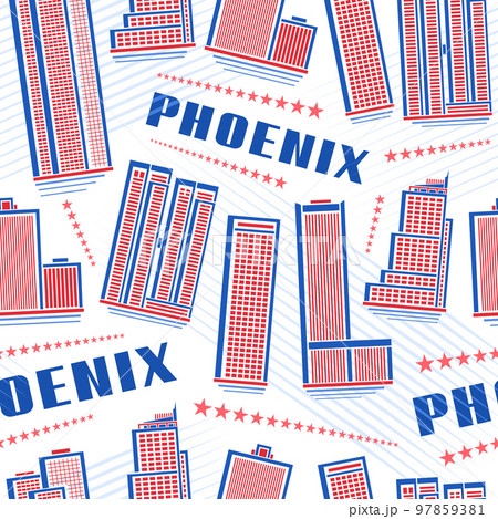 Vector Phoenix Seamless Pattern 97859381