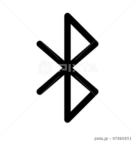 Bluetooth icon line isolated on white background. Black flat thin icon on modern outline style. Linear symbol and editable stroke. Simple and pixel perfect stroke vector illustration. Bluetooth icon line isolated on white background. Black flat thin icon on modern outline style. Linear symbol and editable stroke. Simple and pixel perfect stroke vector illustration. 97860851