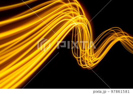 Futuristic light wave of energy with elegant glowing lines banner design. Abstract modern technology background. Velocity concept. Futuristic light wave of energy with elegant glowing lines banner design. Abstract modern technology background. Velocity concept. 97861581