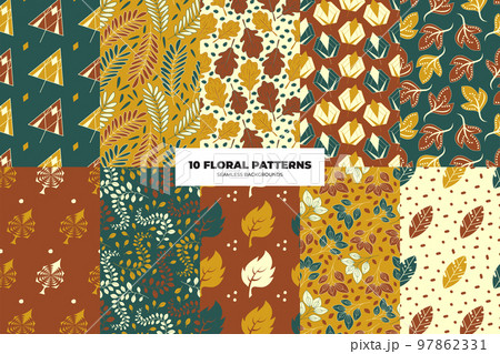 Vintage Autumn Background Set  97862331