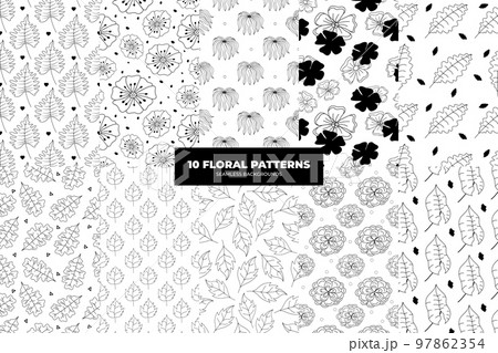 Flower Background Set 97862354