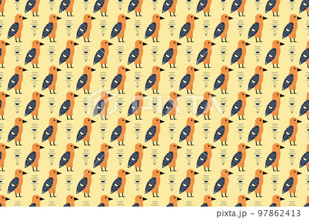 Ancient Bird Pattern 97862413