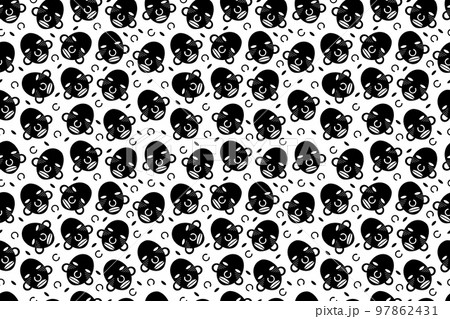 African Mask Background 97862431