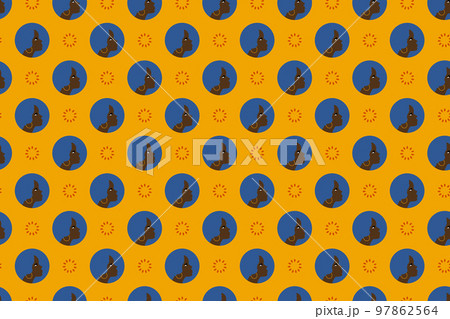 Seamless African Cloth Pattern 97862564
