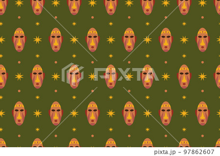 African Motif Background 97862607
