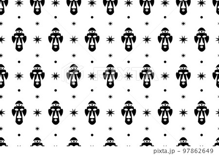 African Traditional Mask Background 97862649