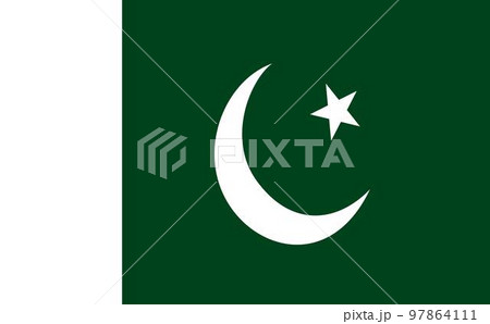 世界の国旗ーパキスタンPakistanー 97864111
