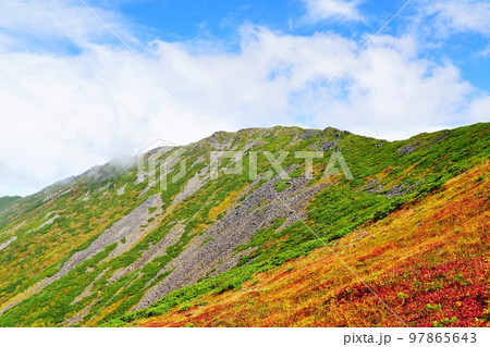 幌尻岳北カールから山頂へ 97865643
