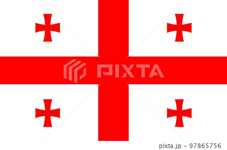 世界の国旗ージョージアGeorgiaー