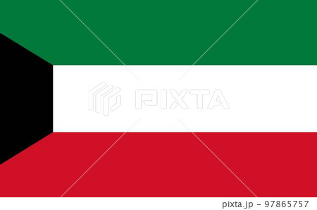 世界の国旗ークウェート Kuwaitー