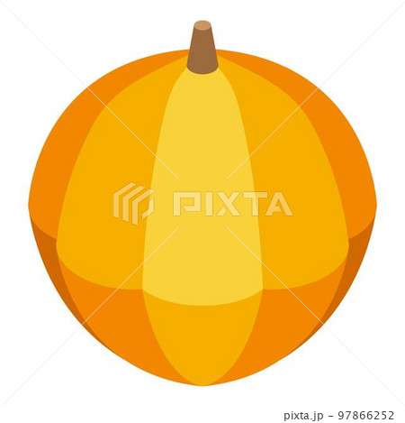 Farm pumpkin icon. Isometric of farm pumpkin vector icon for web design isolated on white background 97866252