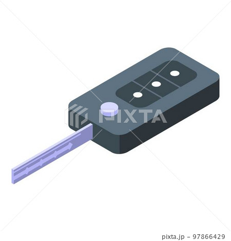 Car key icon. Isometric of car key vector icon...のイラスト素材 [97866429] - PIXTA
