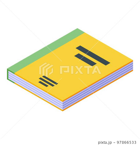 Nursing home reading book icon. Isometric of nursing home reading book vector icon for web design isolated on white background 97866533