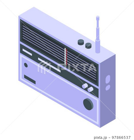 Nursing home radio icon. Isometric of nursing home radio vector icon for web design isolated on white background Nursing home radio icon. Isometric of nursing home radio vector icon for web design isolated on white background 97866537