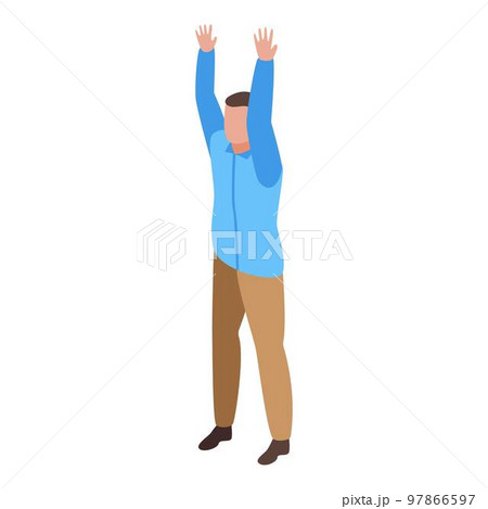 Jobless man icon. Isometric of jobless man vector icon for web design isolated on white background 97866597