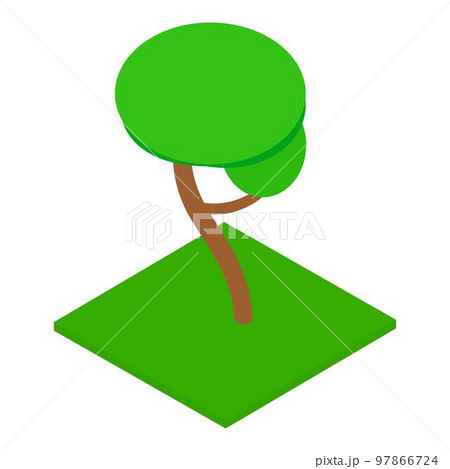 Tree icon. Isometric illustration of tree vector icon for web 97866724