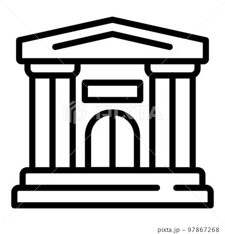 Ballet building icon. Outline ballet building vector icon for web design isolated on white background 97867268