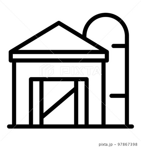 Fertilizing plant house icon. Outline fertilizing plant house vector icon for web design isolated on white background 97867398
