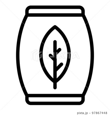 Fertilizer barrel icon. Outline fertilizer barrel vector icon for web design isolated on white background Fertilizer barrel icon. Outline fertilizer barrel vector icon for web design isolated on white background 97867448