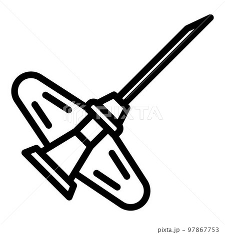 Venous catheter icon. Outline venous catheter vector icon for web design isolated on white background Venous catheter icon. Outline venous catheter vector icon for web design isolated on white background 97867753