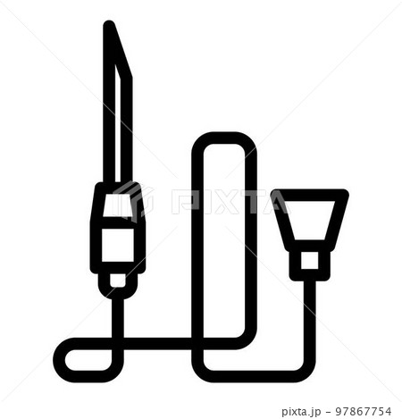 Intravenous catheter icon. Outline intravenous catheter vector icon for web design isolated on white background Intravenous catheter icon. Outline intravenous catheter vector icon for web design isolated on white background 97867754