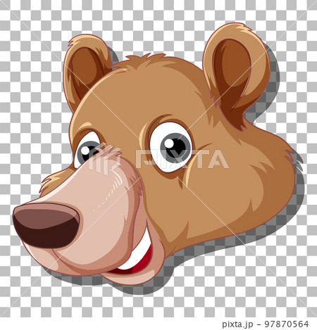 cartoon grizzly bear head