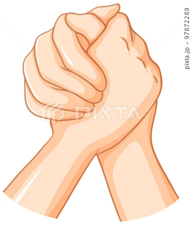 Holding hands vector design 97872289