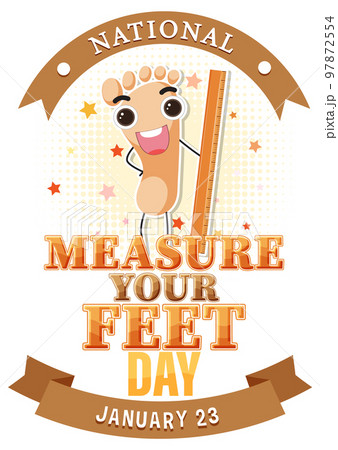 National Measure Your Feet Day Banner Design National Measure Your Feet Day Banner Design 97872554