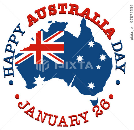 Happy Australia Day Banner Design Happy Australia Day Banner Design 97872556