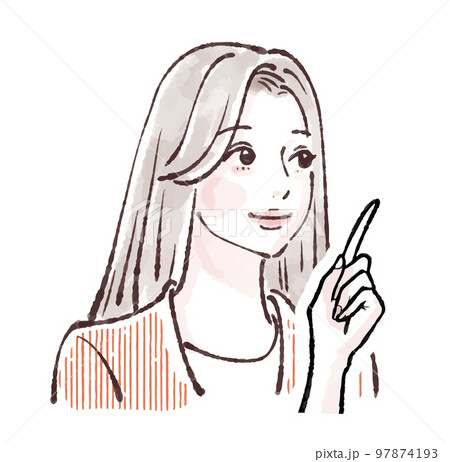 女性のイラスト素材 97874193